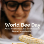 World Bee Day - A beekeeper with a bee